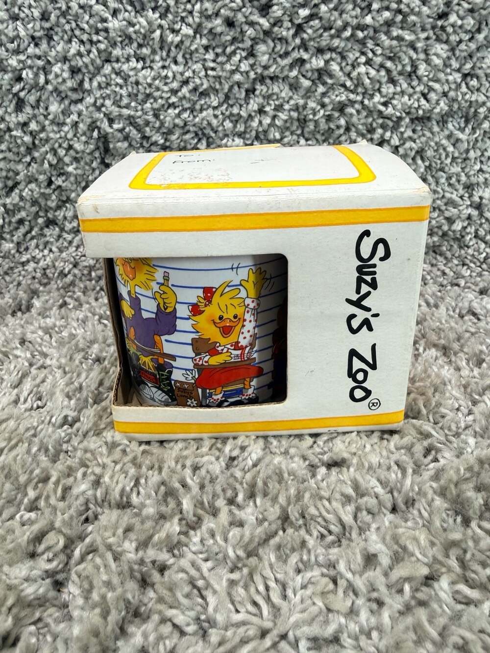 Vintage 1997 Suzy's Zoo 'The Duckport Classmates' Collectible Ceramic Mug